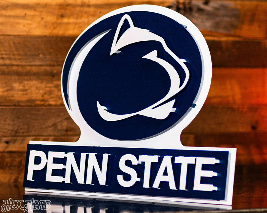 Penn State Nittany Lions w/ Penn State 3D Metal Wall Art