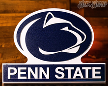 Load image into Gallery viewer, Penn State Nittany Lions w/ Penn State 3D Metal Wall Art

