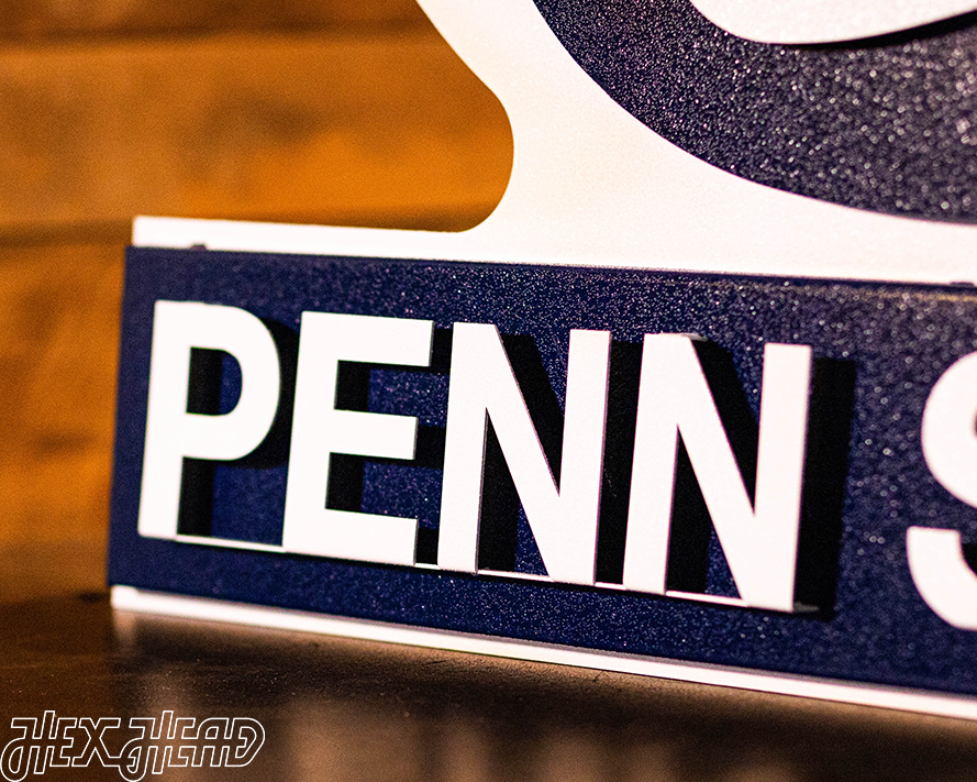 Penn State Nittany Lions w/ Penn State 3D Metal Wall Art