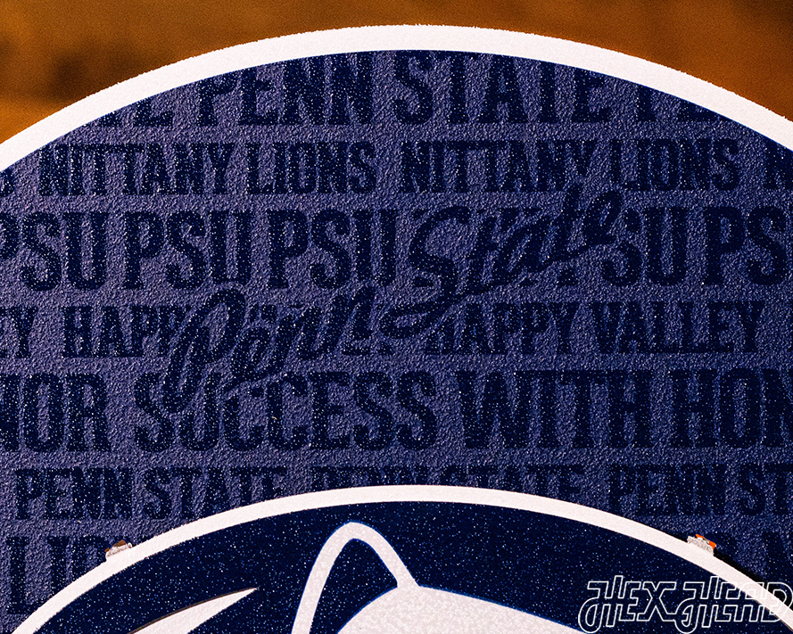 Penn State CRAFT SERIES 3D Embossed Metal Wall Art