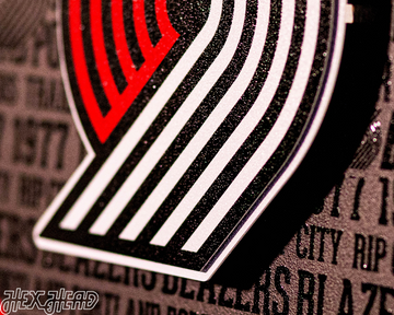 Portland Trail Blazers CRAFT SERIES 3D Embossed Metal Wall Art