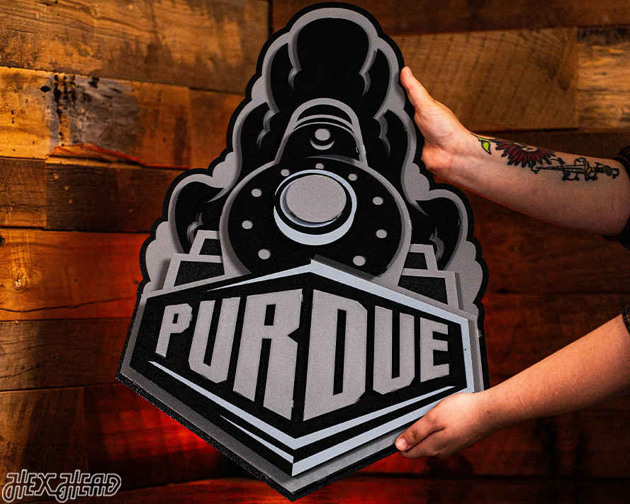MONOCHROME - Purdue "Boilermaker Special" 3D Vintage Metal Wall Art