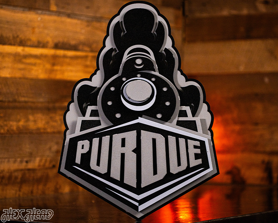 MONOCHROME - Purdue "Boilermaker Special" 3D Vintage Metal Wall Art
