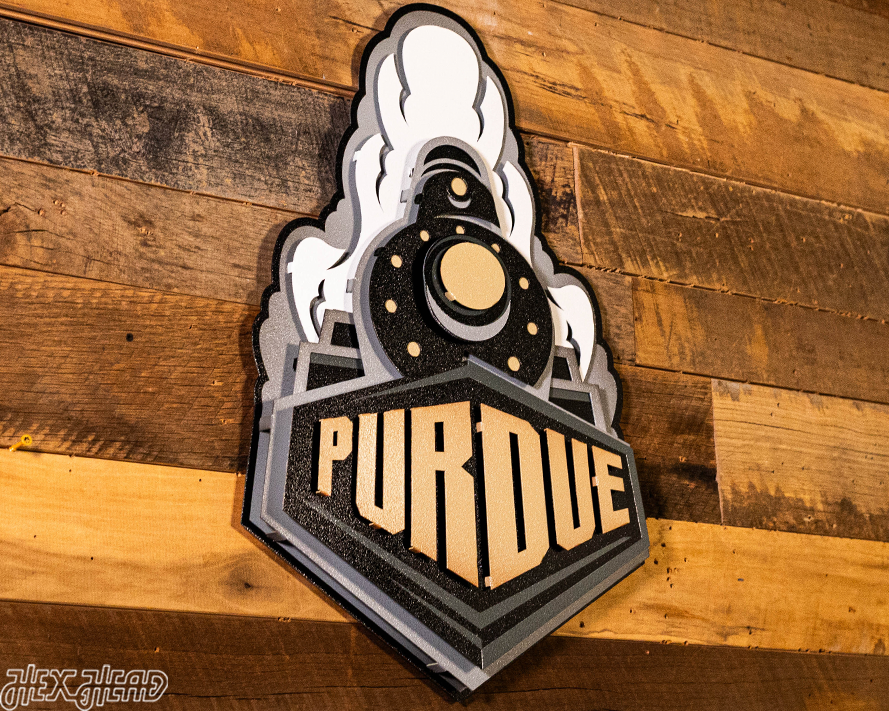 Purdue "Boilermaker Special" 3D Vintage Metal Wall Art