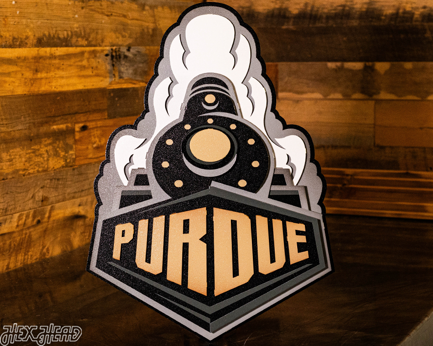 Purdue "Boilermaker Special" 3D Vintage Metal Wall Art