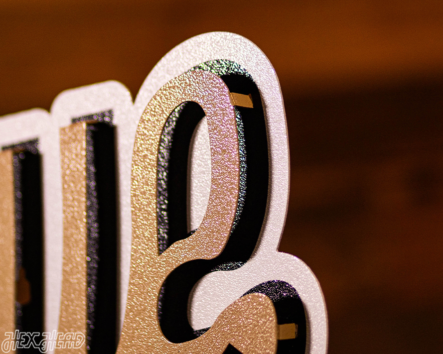Script Gold Purdue Purdue Boilermakers Script 3D Metal Wall Art