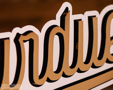 Purdue Boilermakers Script 3D Metal Wall Art