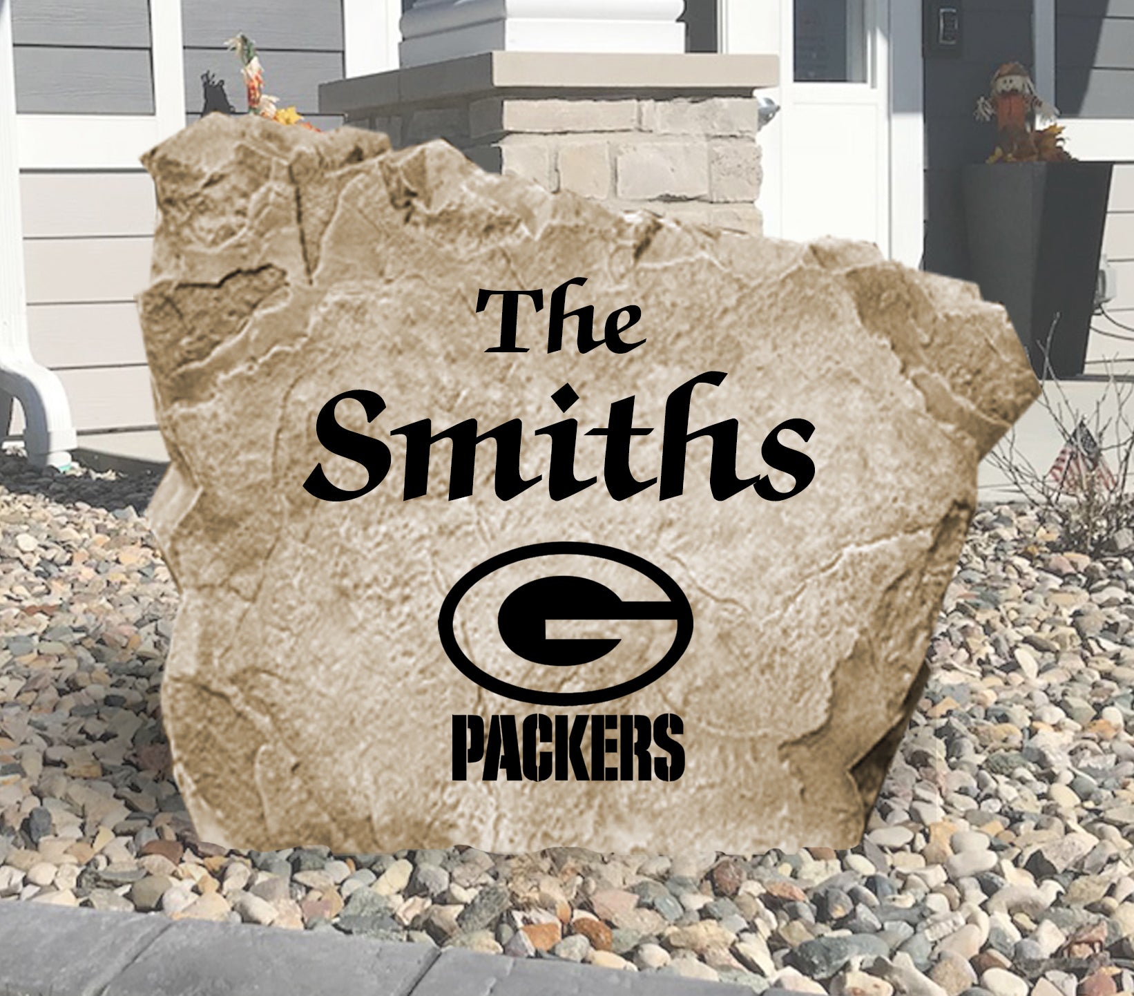 Green Bay Packers Design-A-Stone Landscape Art Family Name