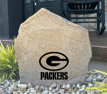 Green Bay Packers Design-A-Stone Landscape Art Address Stone