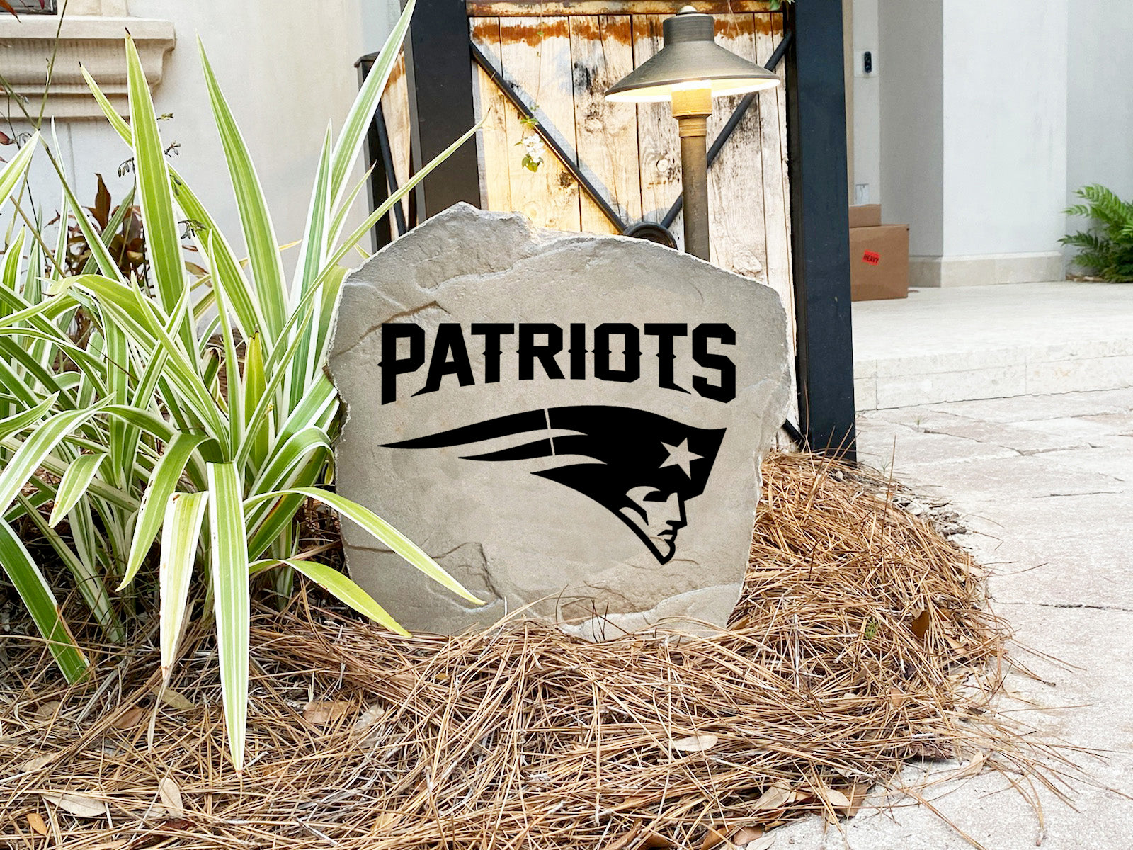 New England Patriots Design-A-Stone Landscape Art