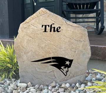 New England Patriots Design-A-Stone Landscape Art Family Name