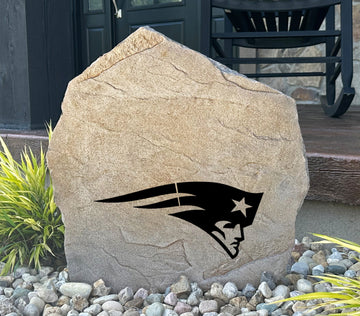 New England Patriots Design-A-Stone Landscape Art Address Stone