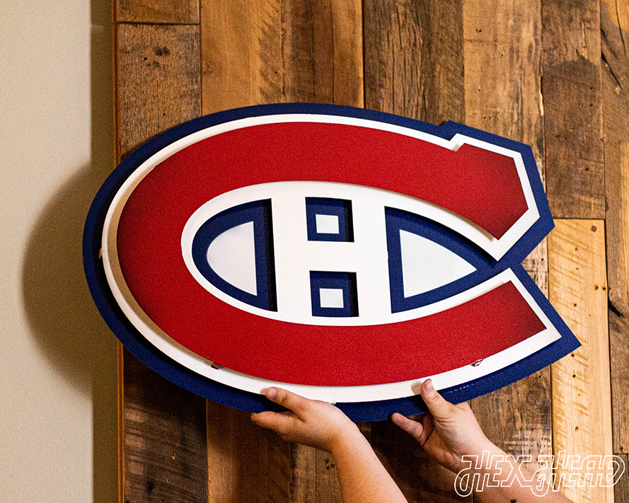 Montreal Canadiens NHL 3D Vintage Metal Wall Art