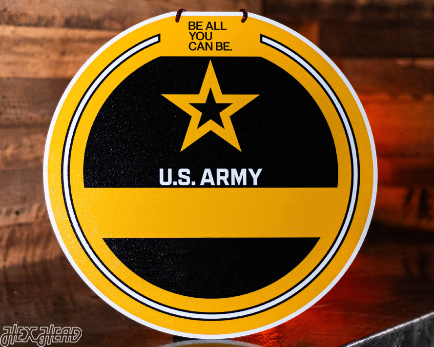 United States Army Personalized Monogram Metal Art