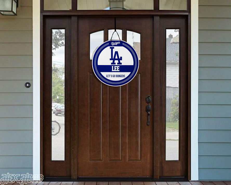 Los Angeles Dodgers Personalized Monogram Metal Art