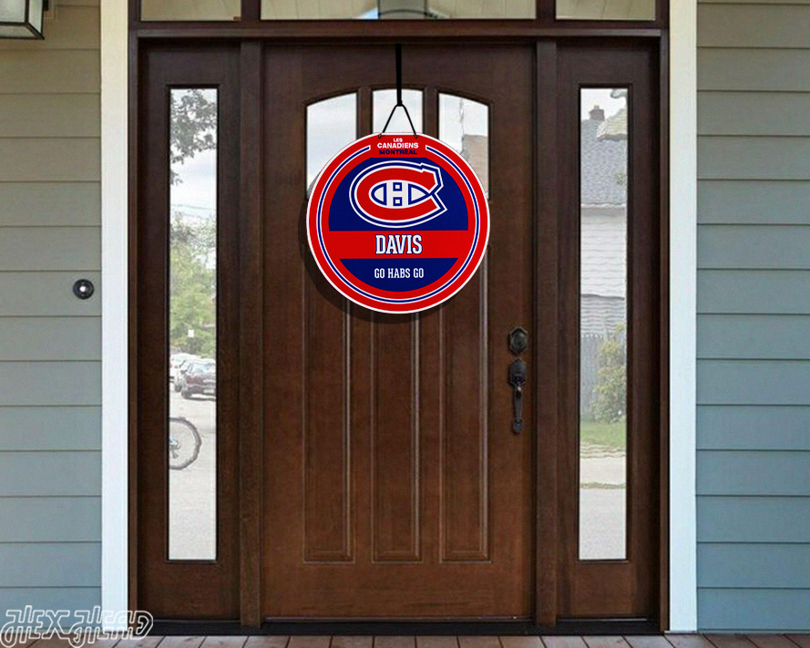 Montreal Canadiens Personalized Monogram Metal Art