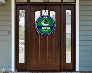 Vancouver Canucks Personalized Monogram Metal Art