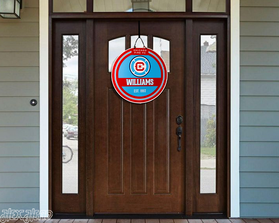 Chicago Fire Personalized Monogram Metal Art
