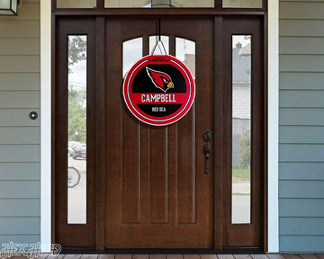 Arizona Cardinals Personalized Monogram Metal Art