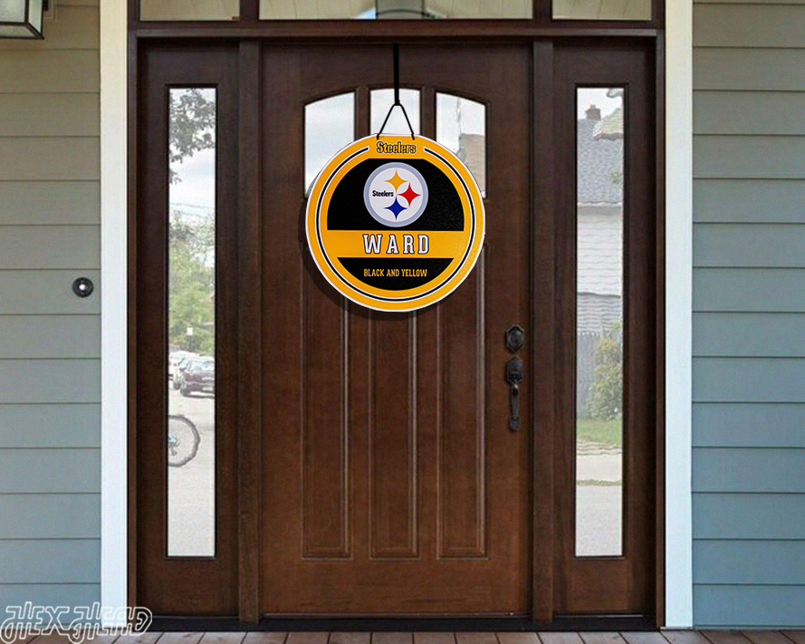 Pittsburgh Steelers Personalized Monogram Metal Art