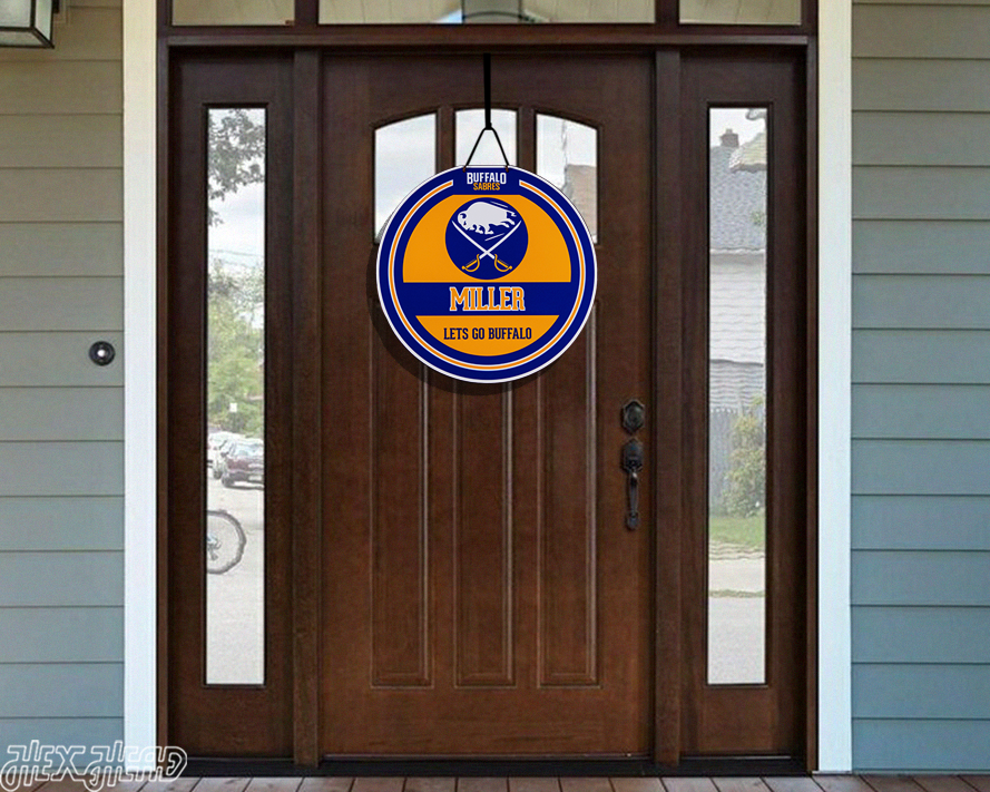 Buffalo Sabres Personalized Monogram Metal Art