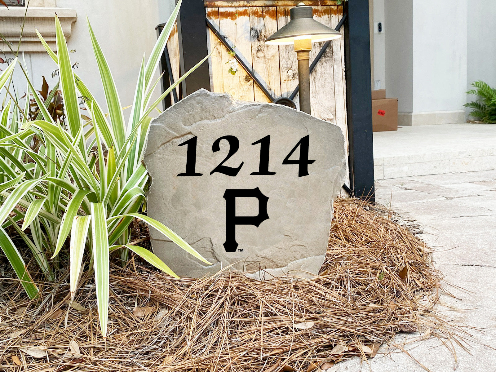 Pittsburgh Pirates Design-A-Stone Landscape Art Address Stone