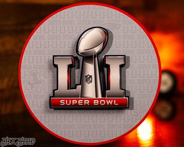 New England Patriots Super Bowl LI CRAFT SERIES 3D Embossed Metal Wall Art