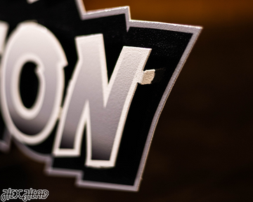 Las Vegas Raiders "Raider Nation" Wordmark 3D Metal Wall Art