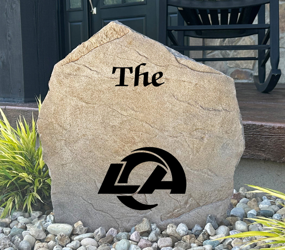 Los Angeles Rams Design-A-Stone Landscape Art Family Name