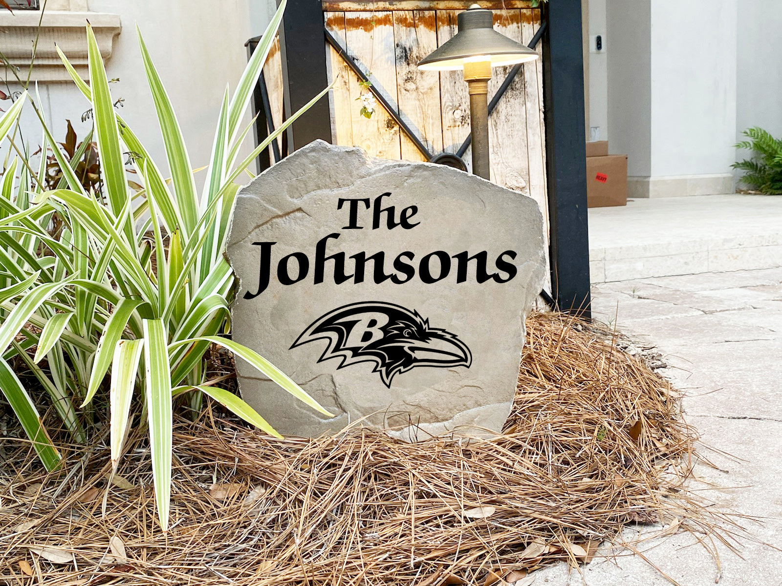 Baltimore Ravens Design-A-Stone Landscape Art Family Name