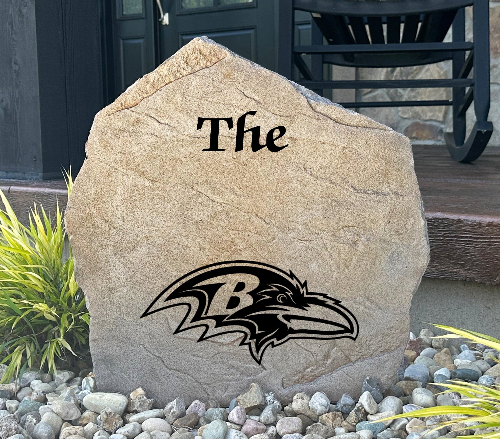 Baltimore Ravens Design-A-Stone Landscape Art Family Name