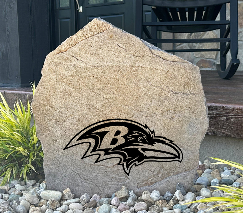 Baltimore Ravens Design-A-Stone Landscape Art Address Stone