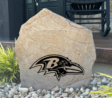 Baltimore Ravens Design-A-Stone Landscape Art Address Stone