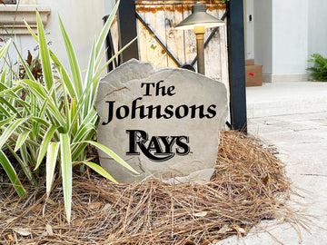 Tampa Bay Rays Design-A-Stone Landscape Art Family Name