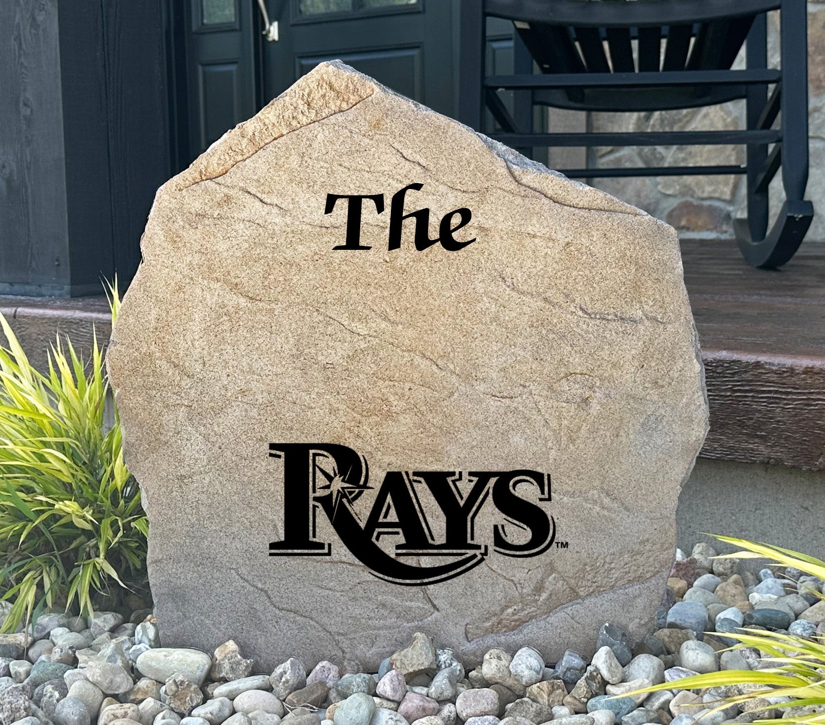 Tampa Bay Rays Design-A-Stone Landscape Art Family Name