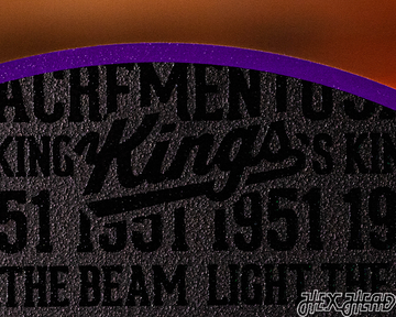 Sacramento Kings CRAFT SERIES 3D Embossed Metal Wall Art