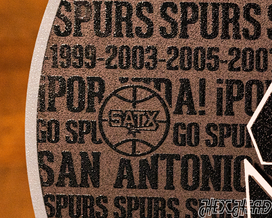 San Antonio Spurs CRAFT SERIES 3D Embossed Metal Wall Art