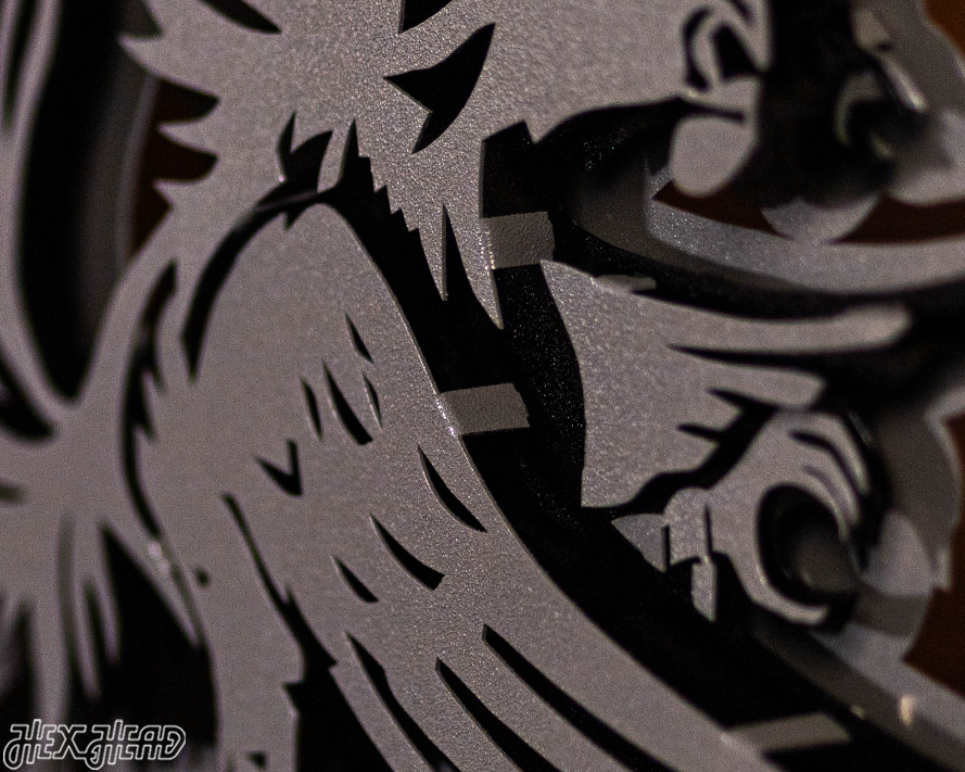 MONOCHROME - South Carolina Gamecocks "Block C" 3D Vintage Metal Wall Art