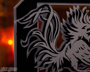 MONOCHROME - South Carolina Gamecocks "Block C" 3D Vintage Metal Wall Art