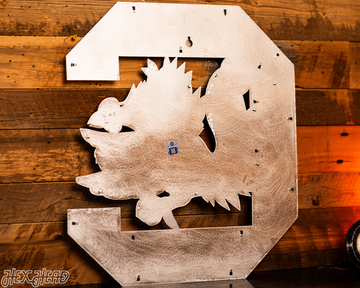 South Carolina Gamecocks "Block C" 3D Vintage Metal Wall Art