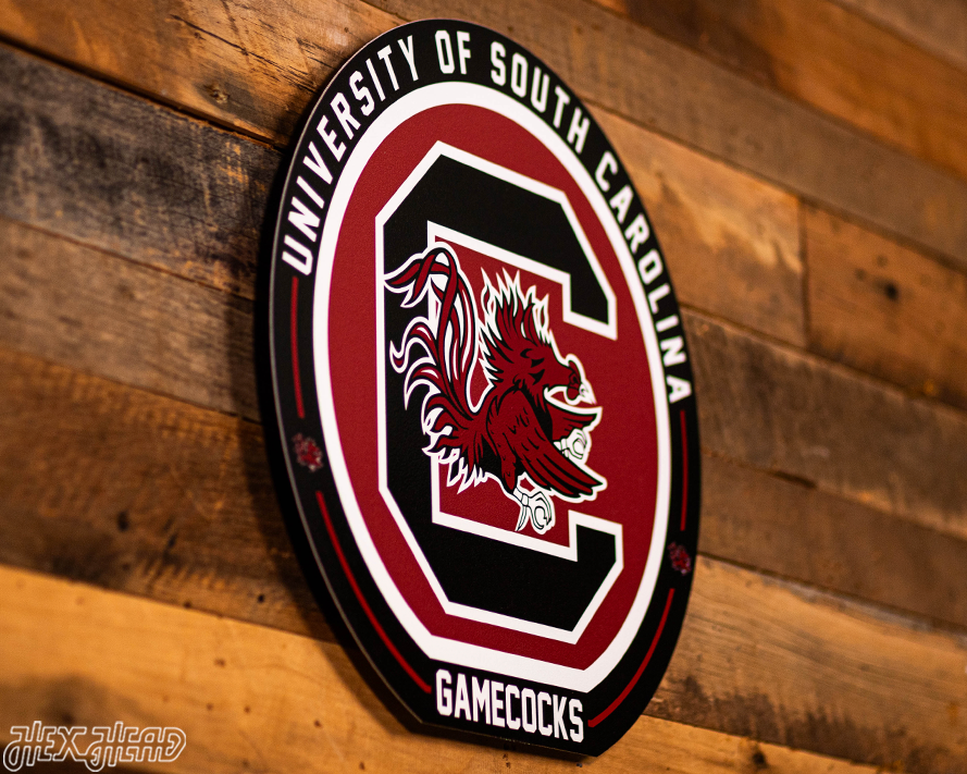 VARSITY Collection- SINGLE Layer South Carolina Gamecocks Metal Wall Art