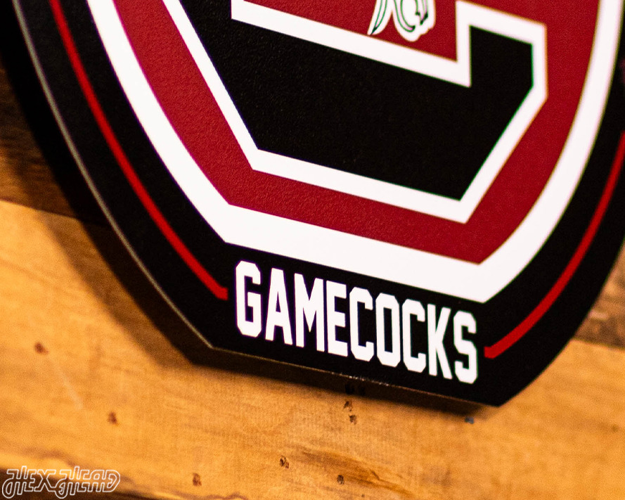 VARSITY Collection- SINGLE Layer South Carolina Gamecocks Metal Wall Art