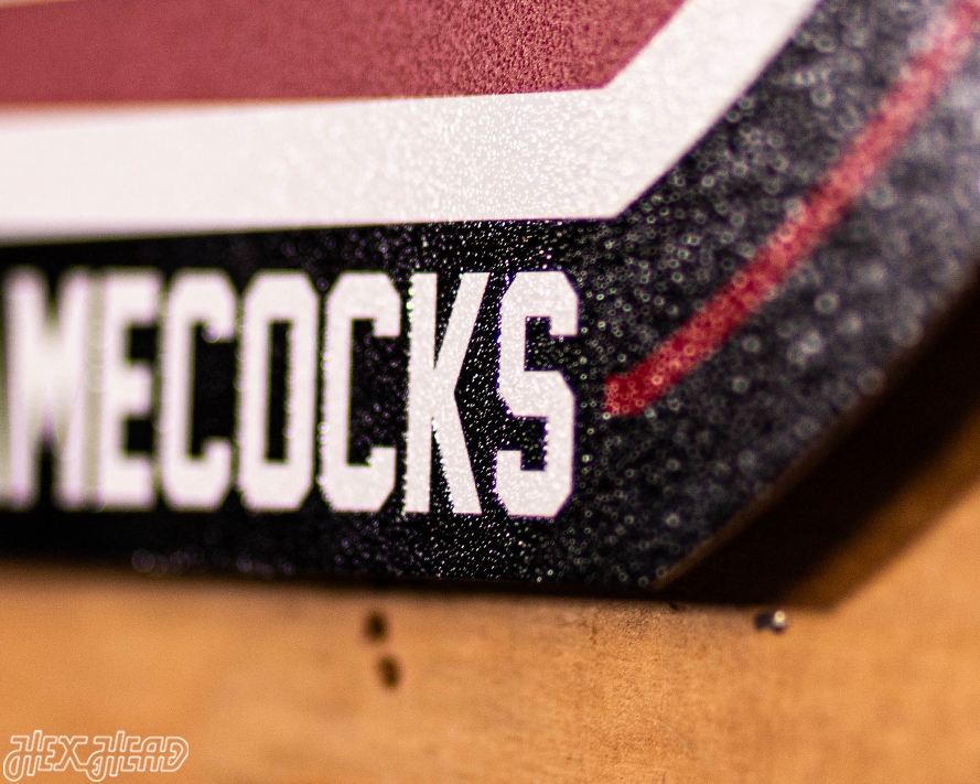 VARSITY Collection- SINGLE Layer South Carolina Gamecocks Metal Wall Art