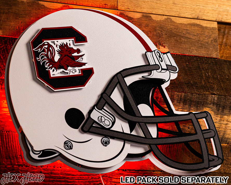 South Carolina Gamecocks BLITZ COLLECTION - 8 LAYER Helmet 3D Metal Wall Art