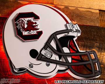 South Carolina Gamecocks BLITZ COLLECTION - 8 LAYER Helmet 3D Metal Wall Art