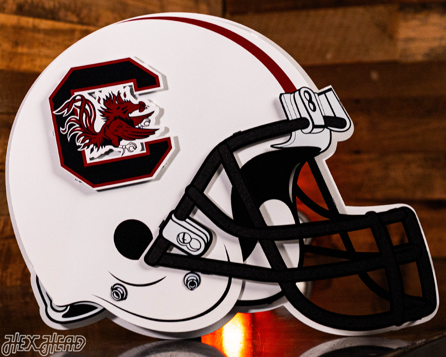 South Carolina Gamecocks BLITZ COLLECTION - 8 LAYER Helmet 3D Metal Wall Art