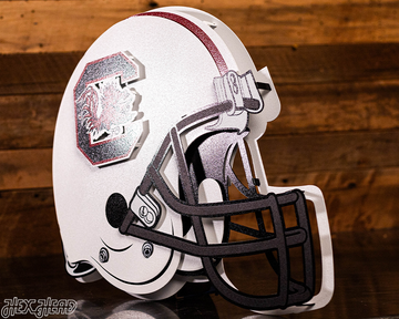 South Carolina Gamecocks BLITZ COLLECTION - 8 LAYER Helmet 3D Metal Wall Art