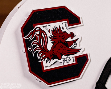 South Carolina Gamecocks BLITZ COLLECTION - 8 LAYER Helmet 3D Metal Wall Art