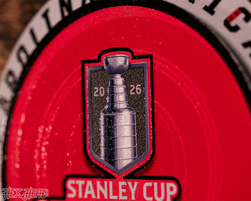8" Carolina Hurricanes 2026 Stanley Cup Champions "Double Play" On the Shelf or on the Wall Art