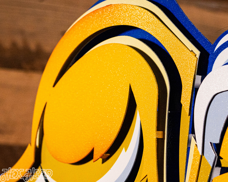 South Dakota State "JACKRABBIT" 3D Vintage Metal Wall Art